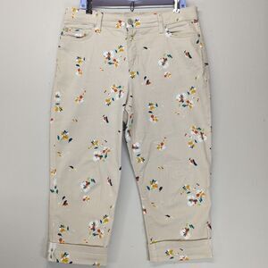 Bandolino Mandie Capri Beige Floral All Over Print 14